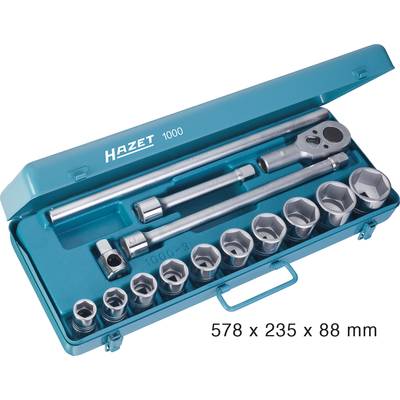 Hazet Topnøglesæt Metrisk 3/4" (20 mm) 15 dele 1000