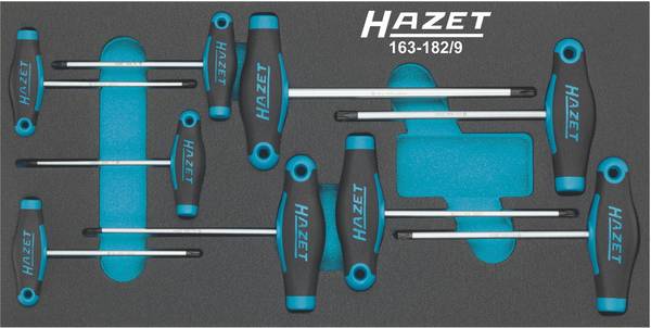 Hazet 163-182/9 Skruetrækker-sæt Værksted 9 dele Indvendig-TORX