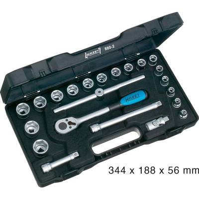Hazet Topnøglesæt Metrisk 3/8" (10 mm) 22 dele 880-2