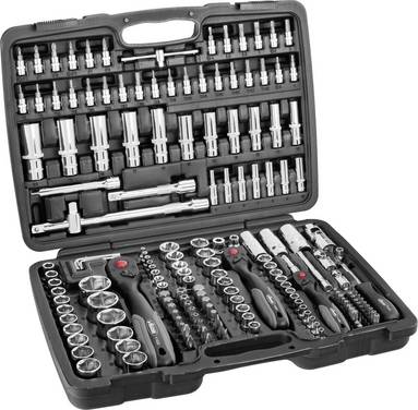 Vigor  Topnøglesæt  1/4" (6,3 mm) 172 dele V2461