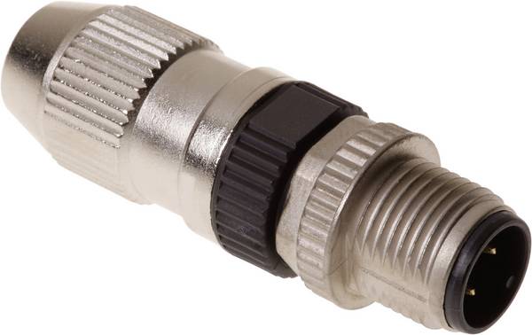 HARTING 21031111405 Sensor-, aktuator-stik, M12 Stik, lige Pol-tal (RJ): 4 1 stk Piece