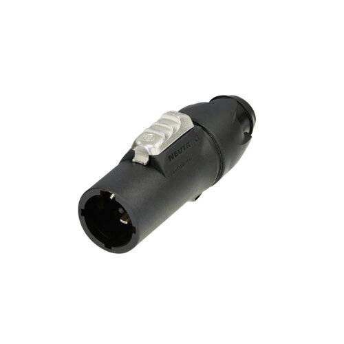 Neutrik NAC3MX-W-TOP Strømstik Stik, lige Samlet poltal: 2 + PE Sort 1 stk