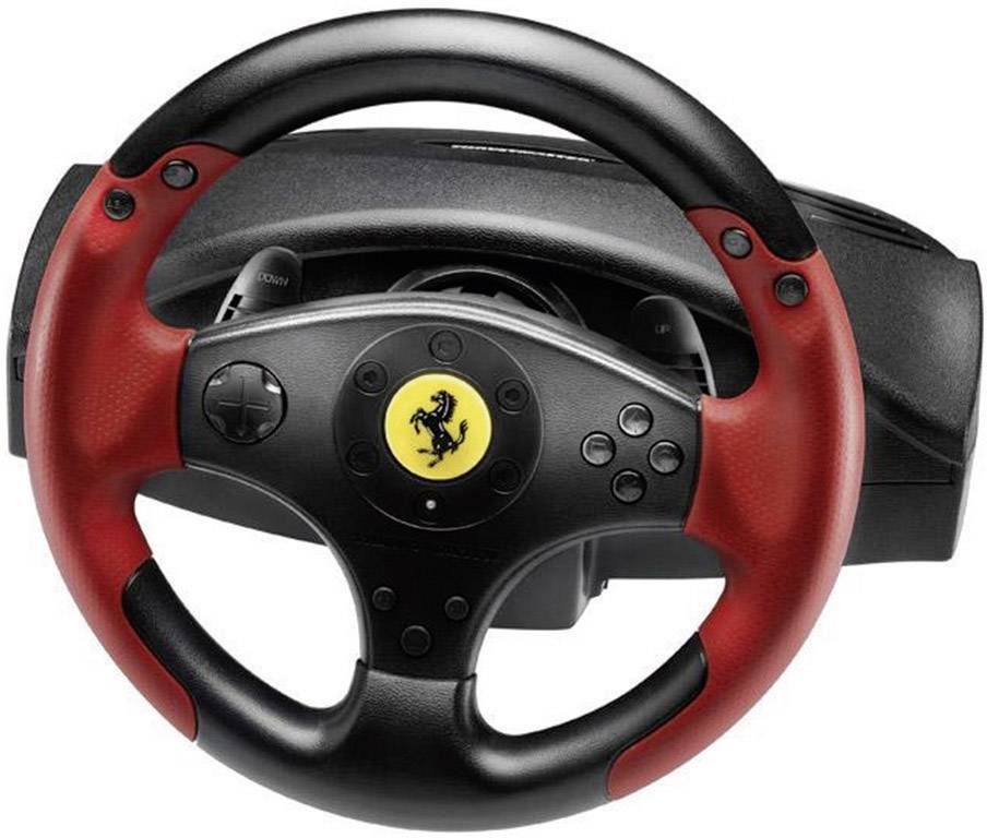 Thrustmaster Ferrari® Red Edition Rat USB PlayStation 3, PC Sort, Rød inklusiv pedaler | Conradelektronik.dk