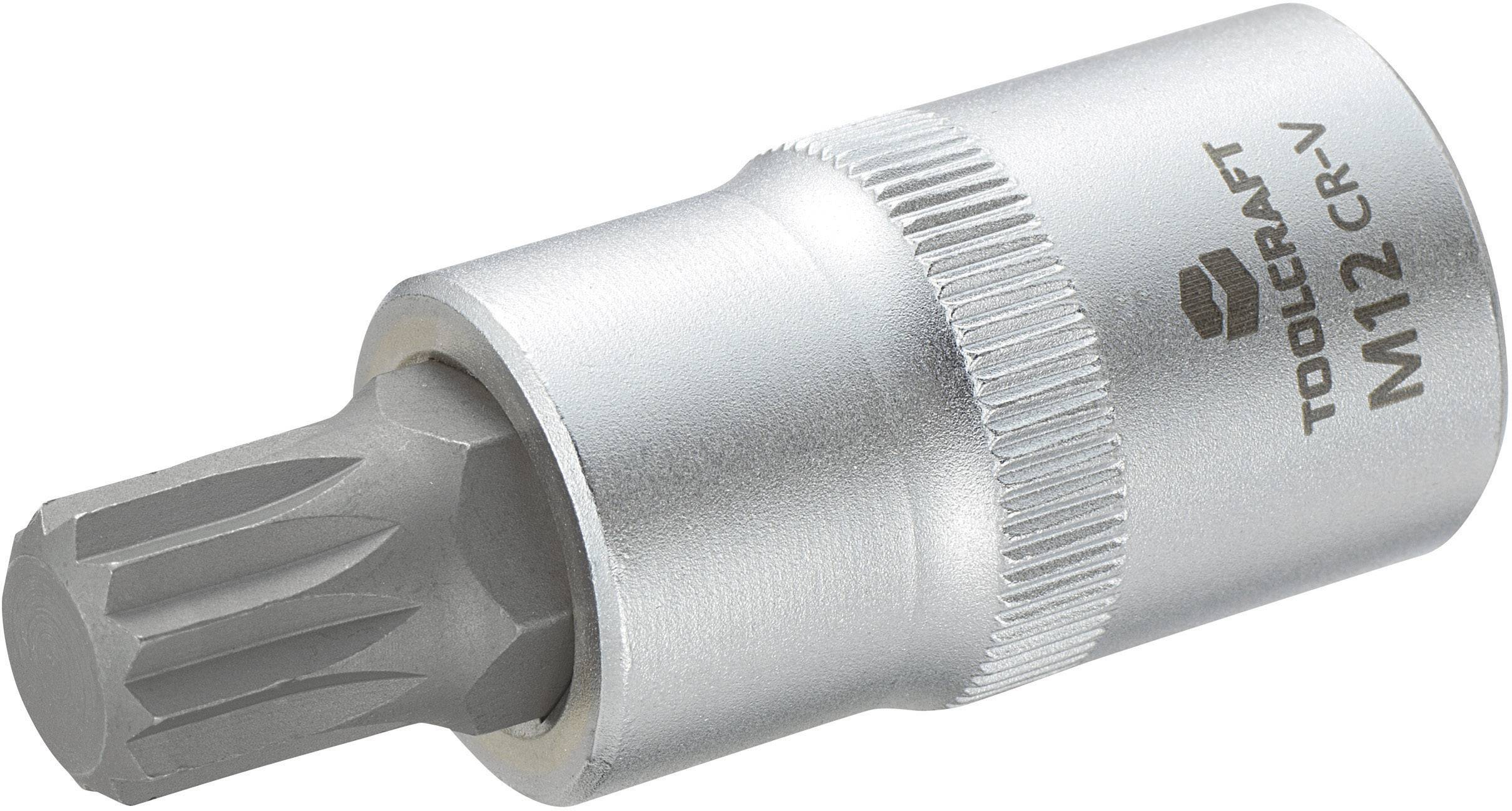 TOOLCRAFT 816091 Multitand (XZN) Topnøgle-bit-indsats 12 mm 1/2" (12,5 mm)