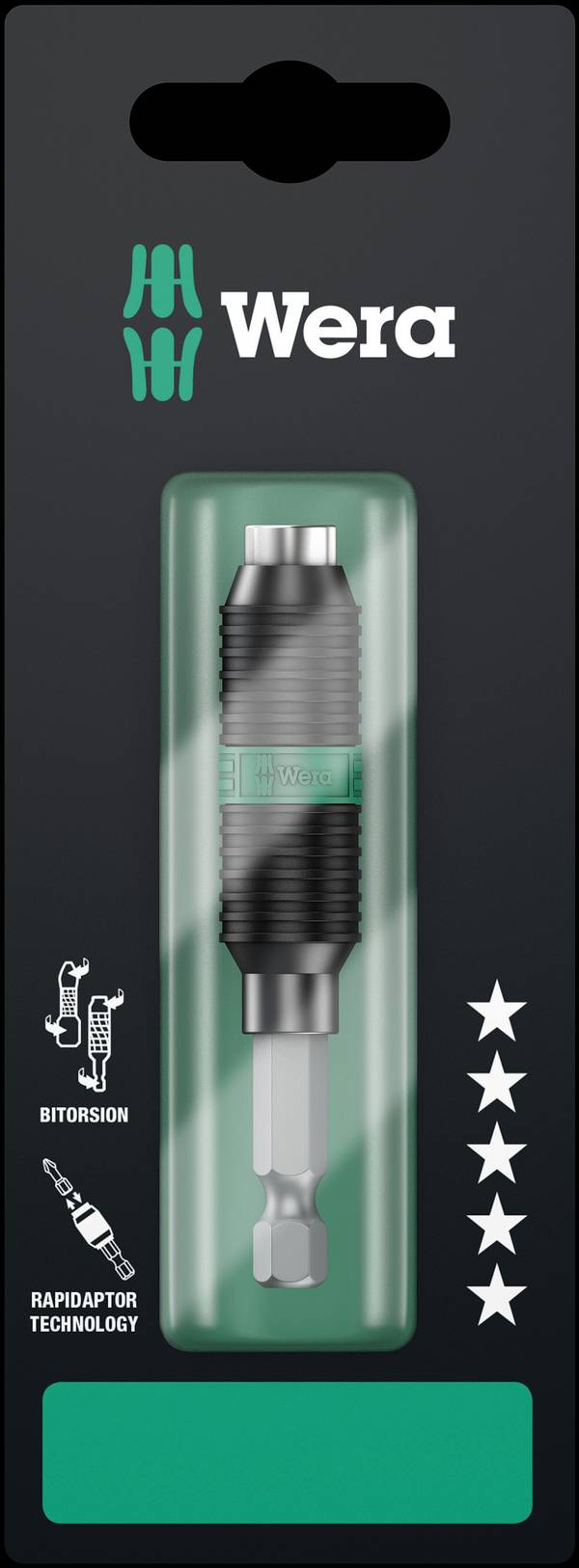 Wera 897/4 R Hurtigveksel-bitholder 75 mm 1/4" (6,3 mm)