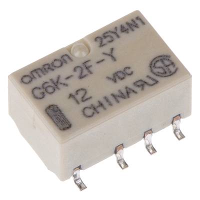 Omron G6K-2F-Y 12DC SMD-relæ 12 V/DC 1 A 2 x omskifter 1 stk