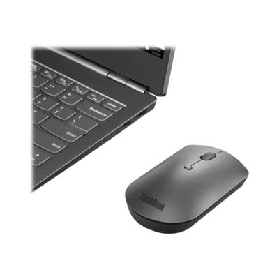 Lenovo Lenovo ThinkBook mouse Ufficio Ambidestro Bluetooth Ottico 2400 DPI WLAN-mus Bluetooth® Optisk Pistolgrå 3 Knappe-0