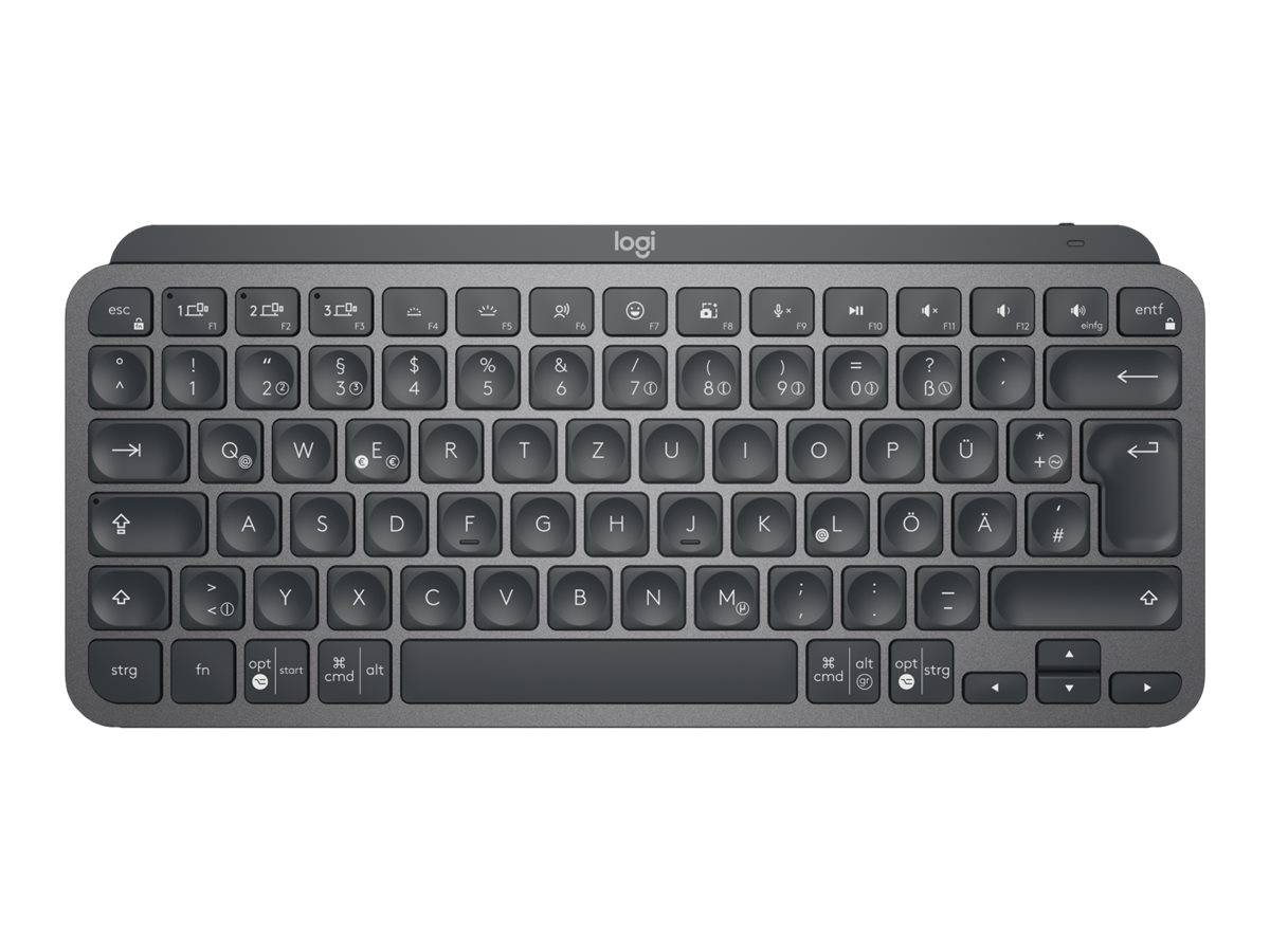 Logitech Kabelfri Tastatur Deutsch, QWERTZ Grafit Belyst-4