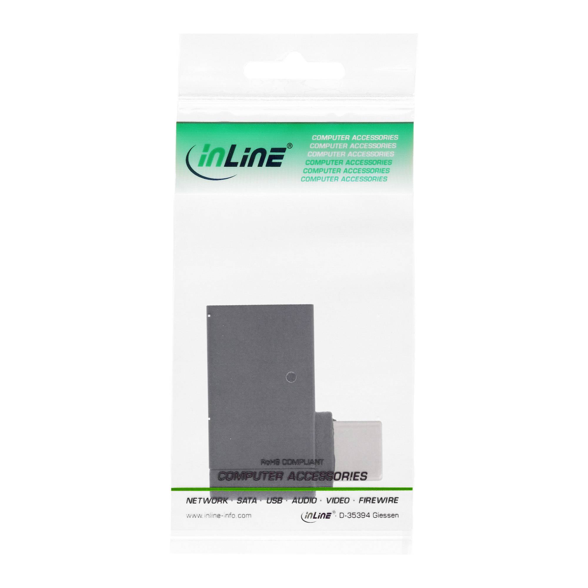 inLine USB 2.0 Adapter [1x USB-A-hunstik - 1x USB-C® stik] Vinklet bøsning på 90°-5