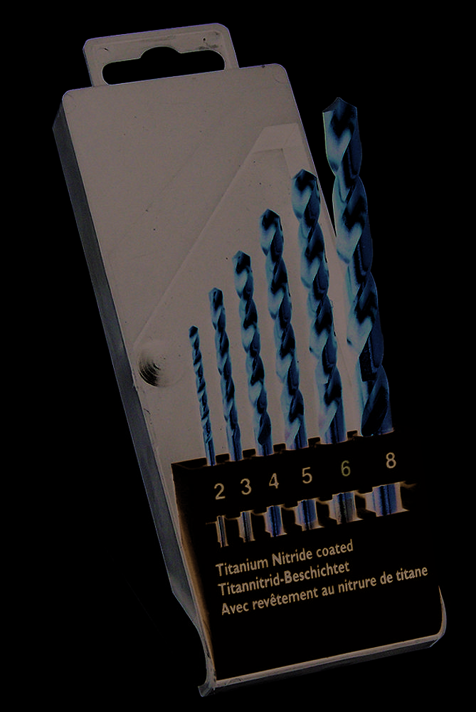 C.K T3293 HSS Metal-spiralbor-sæt 6 dele 2 mm, 3 mm, 4 mm, 5 mm, 8 mm TiN DIN 338 Cylinderskaft 1 Set