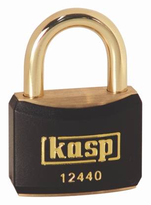 Kasp K12440BLAA1 Hængelås 40 mm Identiske Gyldengul Nøglelås-0