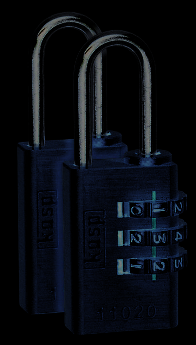 Brass Combination Padlock - 20mm - Twin-0