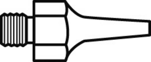 Weller DS 116 Lodde-sugedyse Varmluftsdyser Spidsstørrelse 1.2 mm Spids-længde 24.5 mm Indhold 1 stk