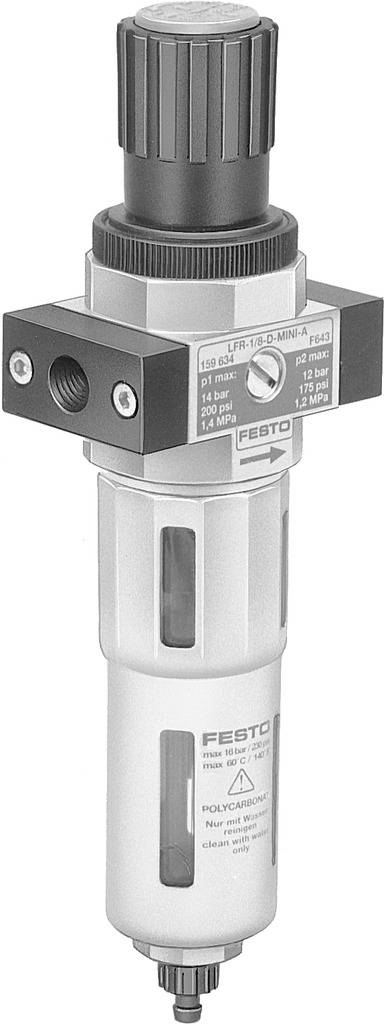 FESTO Filter-regulatorventil 162689 LFR-3/8-D-O-MIDI Kabinetmateriale Trykstøbt zink 1 stk