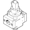 FESTO Tilslutningsventil 165075 HEE-3/8-D-MINI-110 Kabinetmateriale Trykstøbt aluminium Forseglingsmateriale NBR 1 stk