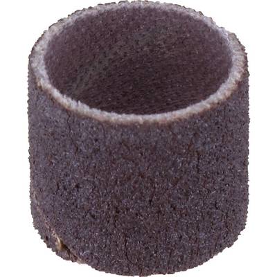 Brun slibebåndcylinder, typisk anvendt til slibemaskineri.