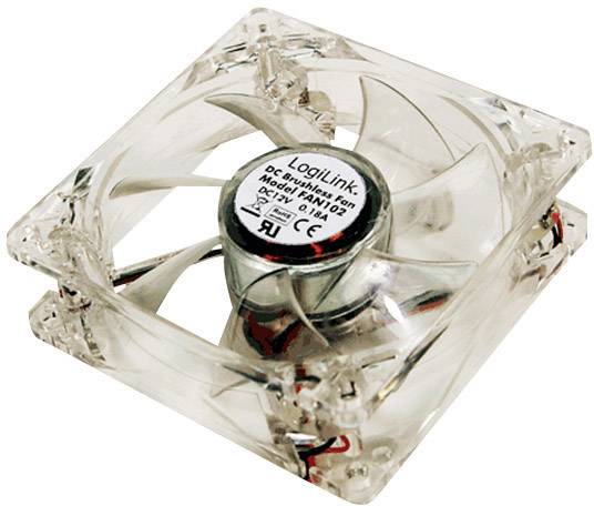 LOGILINK 8CM LED-PC-FLÄKT BLÅT-0