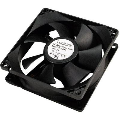 LogiLink FAN103 PC-kabinet-blæser Sort (B x H x T) 120 x 120 x 25 mm