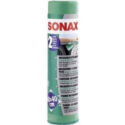 Sonax 416541 PLUS Innen & Scheibe Mikrofiberklud 2 stk (L x B) 40 cm x 40 cm
