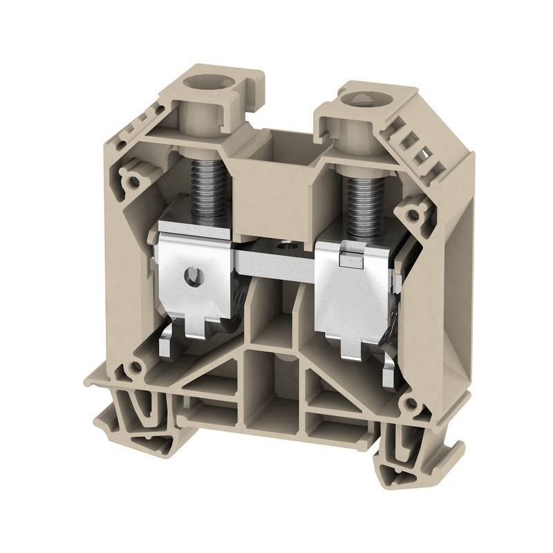 Bloc De Jonction Weidmüller AEB 35 SCL/1 V0 - Lot De 20, Beige, Pour Rail TS 35, Section 6 Mm