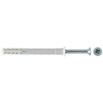 Fischer 048792 N 8 x 80/40 S Sømrawplug 80 mm 8 mm 100 stk