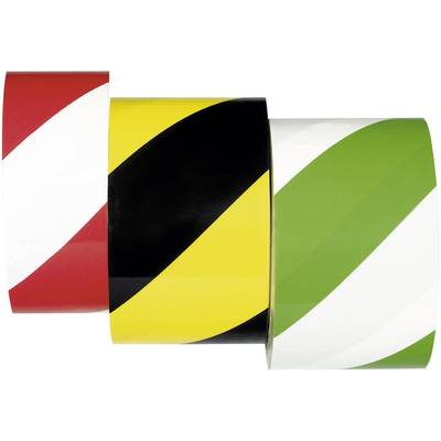 Moravia 261.17.941 Prolin-tape gul-sort Floor mærkning tape 33 m x 50 mm