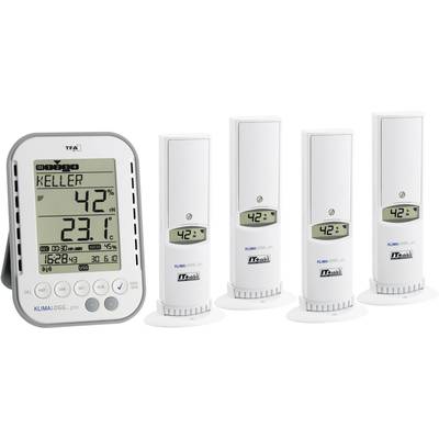 TFA Dostmann KLIMALOGG PRO Profi Set Luftfugtighedsmåler (hygrometer) 1 % rF 99 % rF TFA indeklima professionelt sæt, Da