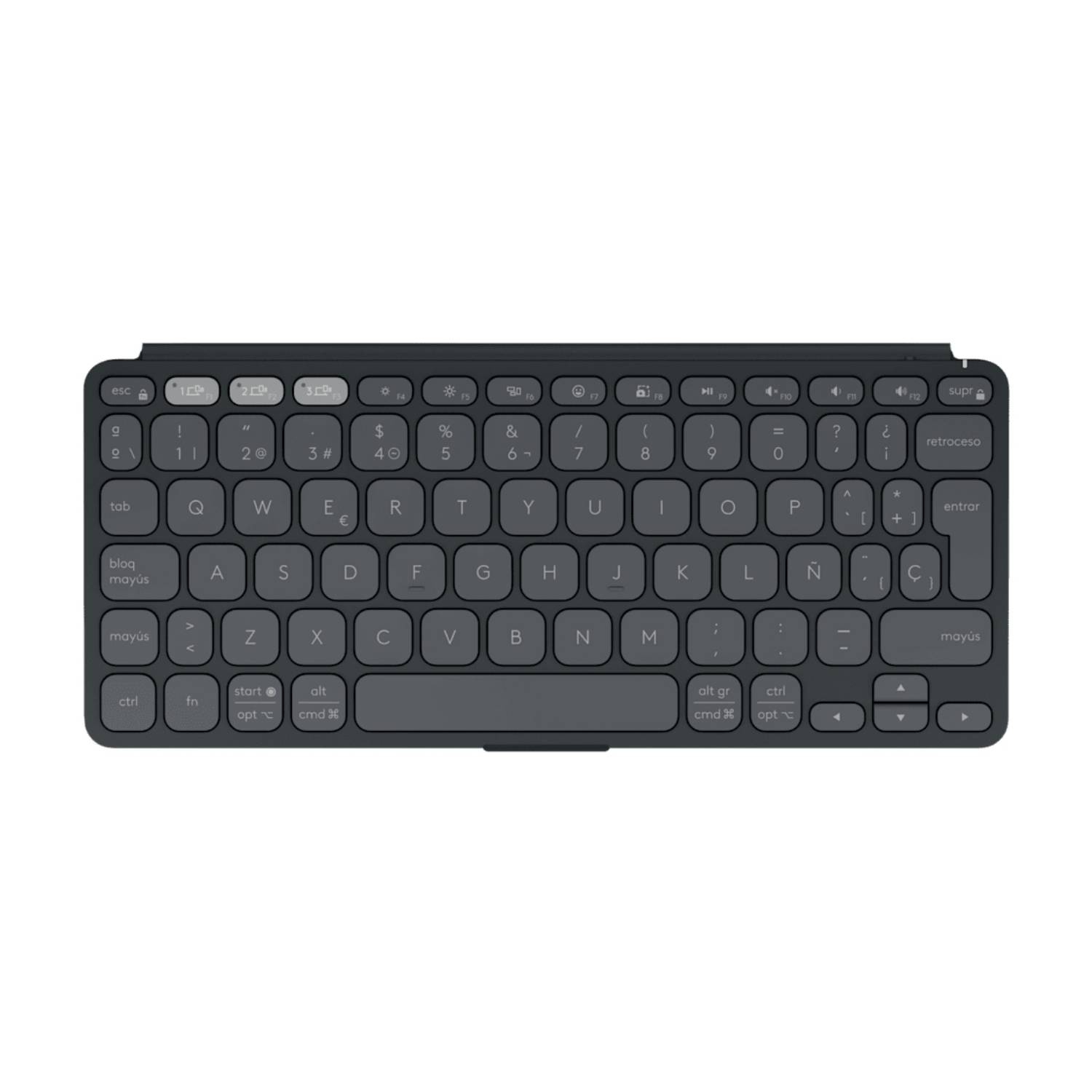 Logitech 920-012964 Kabelfri Tastatur Deutsch, QWERTZ Flerfarvet Multimedietaster-1