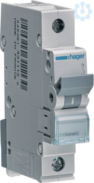 Hager MCN106 MCN106 Ledningssikkerhedsafbryder 1-polet 6 A 400 V-1