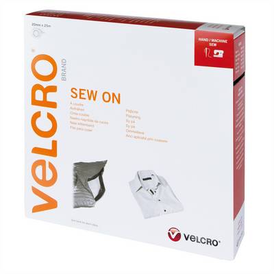 VELCRO® Velcro VEL-EC60287, Schwarz, 20 mm, 25 m, 1 Stück(e), Box Burrebånd Sort 1 stk-0