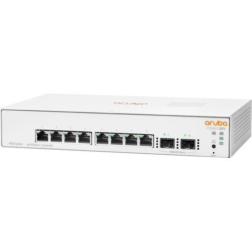Hewlett Packard Enterprise JL680A HPE Aruba IOn 1930 8G 2SFP Switch Strømforsyning-switch 8 + 2 port-0