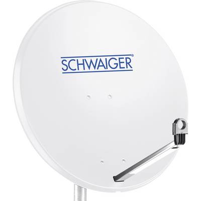 Parabol med 'SCHWAIGER' logo, monteret på en stang.