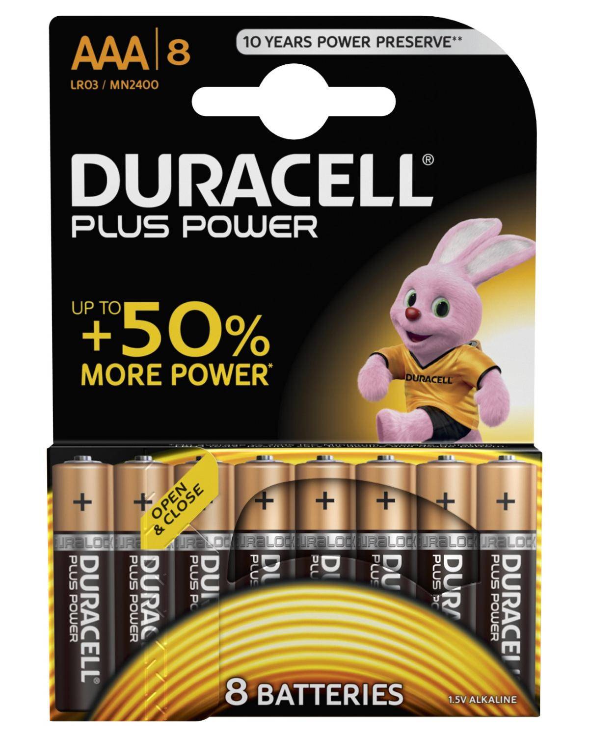 Duracell AAA-batteri Plus Power LR03 Alkali-mangan 1.5 V 8 stk-2