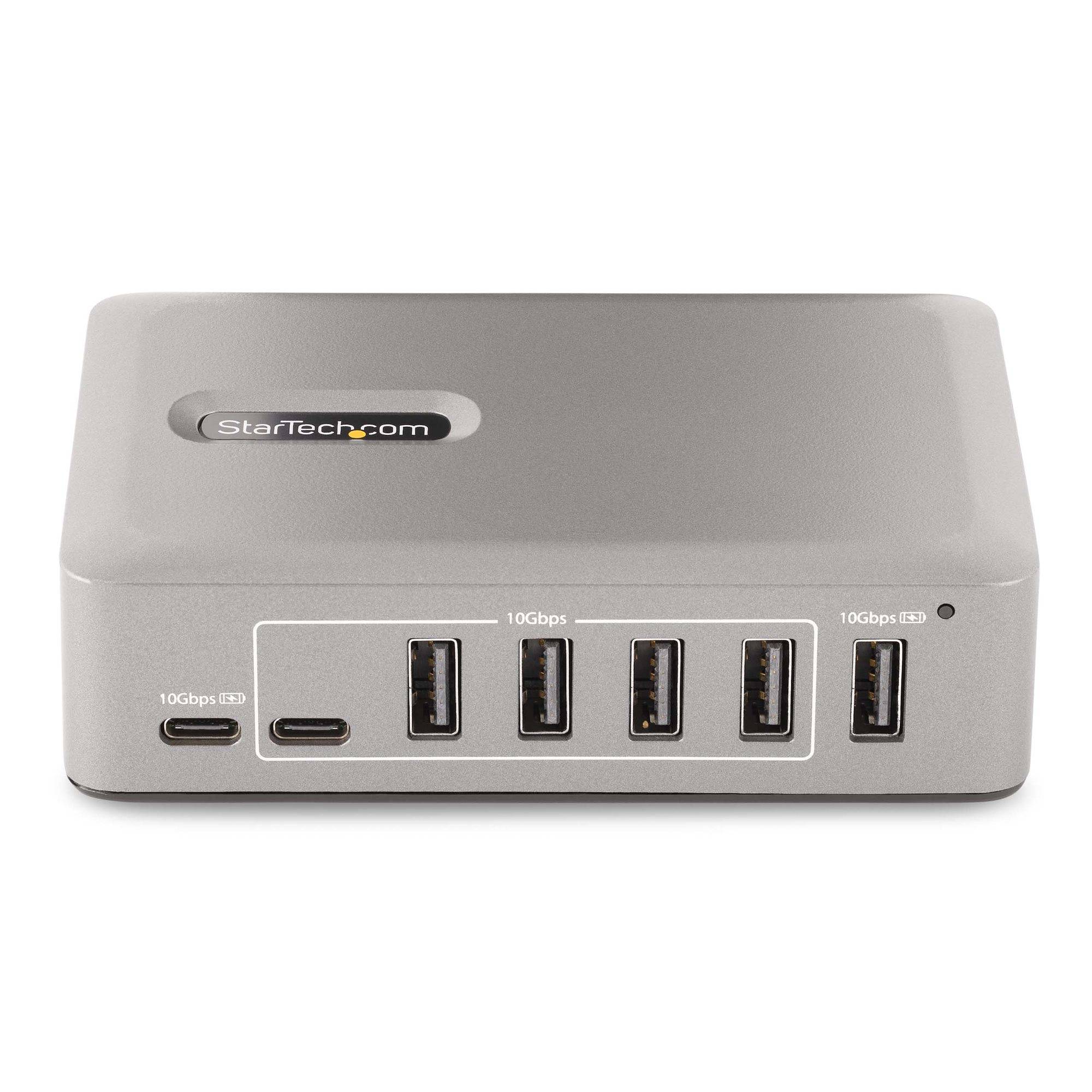 StarTech.com 10G8A2CS-USB-C-HUB USB-hub USB-A (USB 3.2 Gen 2) USB 3.2 Gen2 10 GBit/s med hurtig opladningsport Flerfarve-3