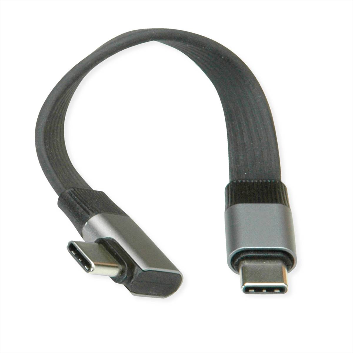 Roline USB-kabel USB4™ USB-C® stik, USB-C® stik 0.13 m Sort Afskærmet 11.02.9099-3