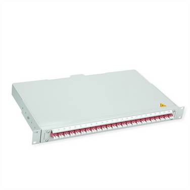 Telegärtner TELEGÄRTNER BASIS V LWL-Panel mit Kupplu    Glasfiber 1 U Grå