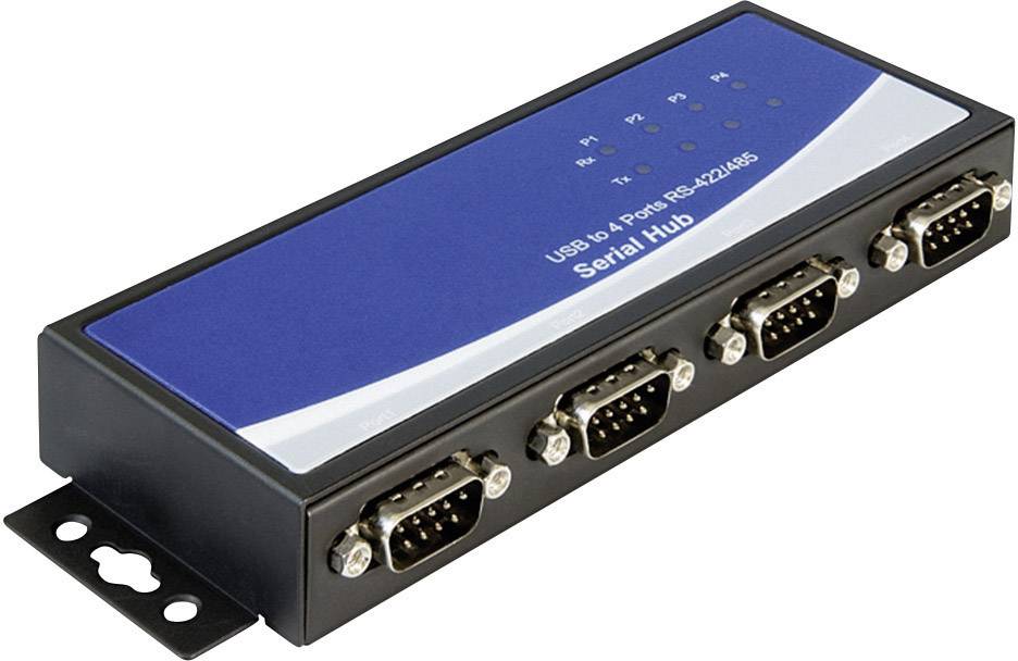 Delock USB 2.0 Adapter [4x D-SUB-bøsning 9-pol. - 1x USB 2.0 tilslutning B] 87587 0.172 m