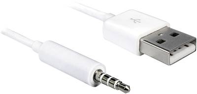 Delock Apple iPad/iPhone/iPod Tilslutningskabel [1x USB 2.0 stik A - 1x 3,5 mm] 1.00 m Hvid | Conradelektronik.dk