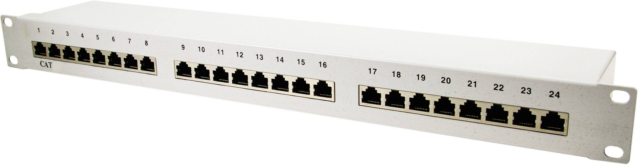 LogiLink NP0016A 8 porte Netværk-patchbox CAT 6 1 U Flerfarvet med stik-1
