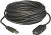 Manhattan USB-kabel USB 2.0 USB-A-hanstik, USB-A-hunstik 10.00 m Sort 150248
