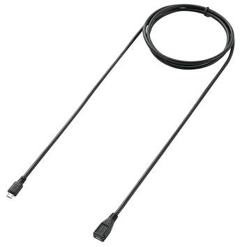 Renkforce USB-kabel  USB 2.0 USB-micro-B-hanstik, USB-micro-B hunstik 1.80 m Sort forgyldte stik RF-5046550