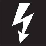 Et sort lyn-symbol angiver strøm eller energi.