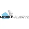 Billedet viser logoet for 'Mobile-Alerts' med et stiliseret blåt hus og et signal-symbol.