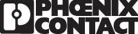 'PHOENIX CONTACT'-logo i stiliseret skrift og symbol.