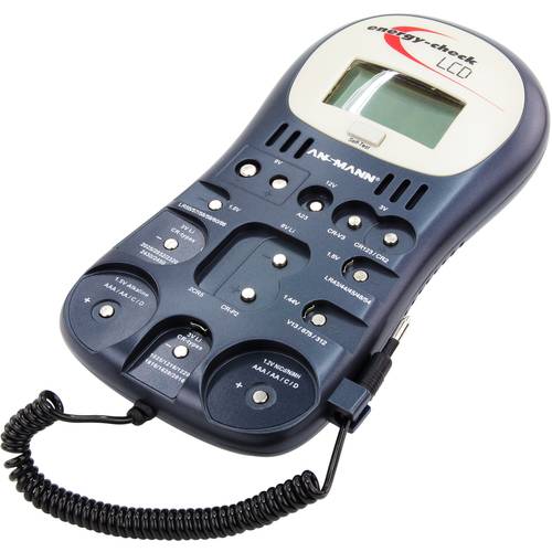 Thumbnail - Ansmann Batterietester Energy-Check LCD Messbereich (Batterietester) 1,2 V, 1,5 V, 3 V, 9 V, 12 V Akku, Batterie 4000392