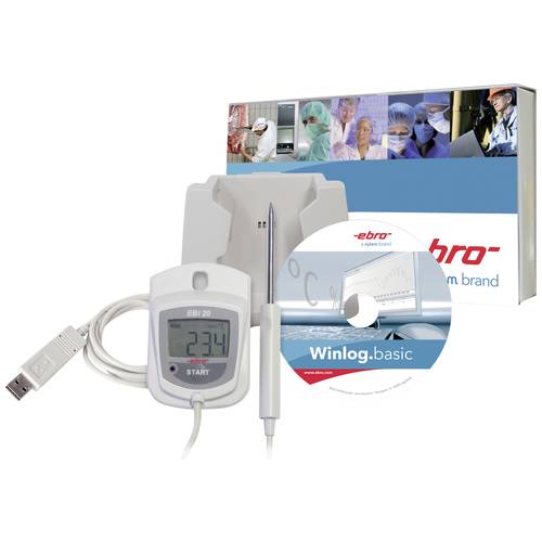 Thumbnail - ebro 1601-0047-Z EBI 20-TE1-Set Temperatur-Datenlogger Messgröße Temperatur -30 bis 70 °C