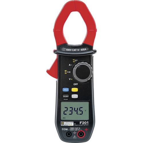 Thumbnail - Chauvin Arnoux F201 Stromzange, Hand-Multimeter kalibriert (ISO) digital CAT III 1000 V, CAT IV 600 V Anzeige (Counts): ...