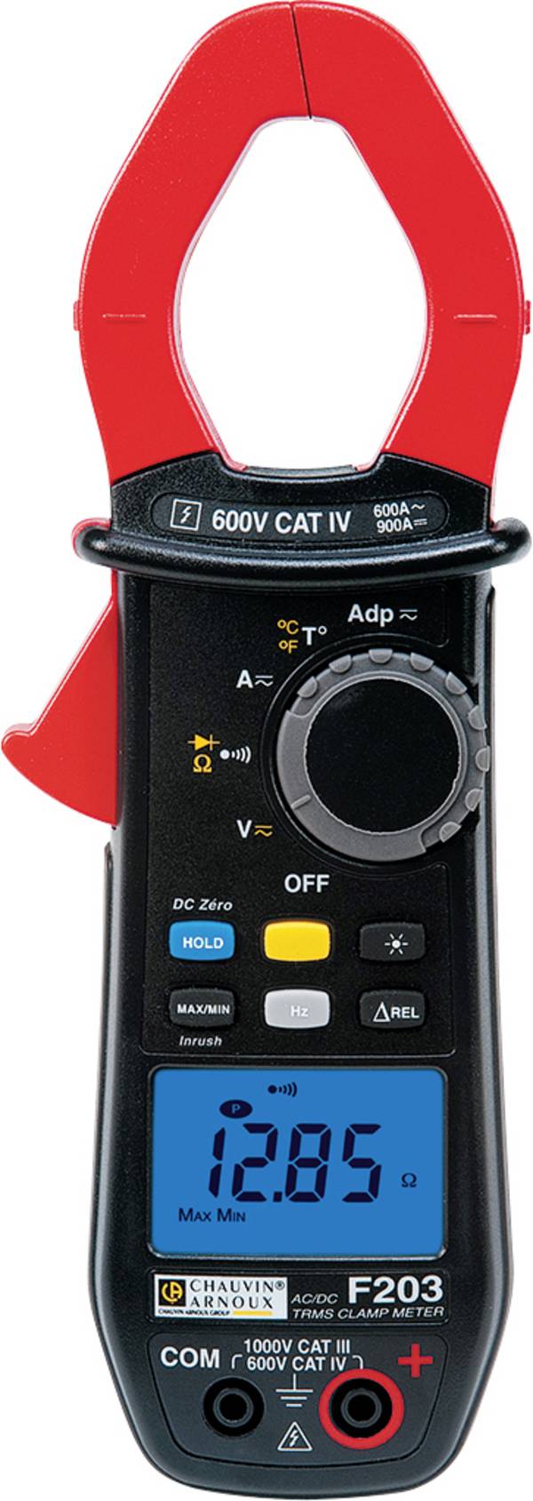 Chauvin Arnoux F203 Stromzange, Hand-Multimeter kalibriert (ISO) digital CAT III 1000 V, CAT IV 600 V Anzeige (Counts): 6000