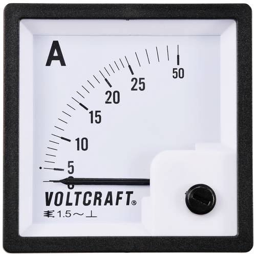 VOLTCRAFT AM-72X72/25A AM-72X72/25A Analog-Einbaumessgerät AM-72X72/25A 25 A Dreheisen