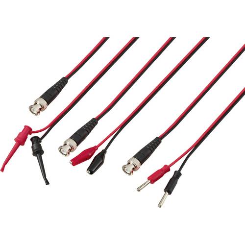 VOLTCRAFT BNC-Messleitungs-Set 0.80 m Schwarz, Rot